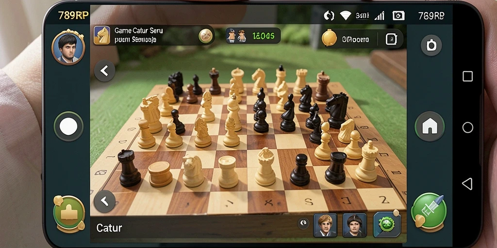 Antarmuka menarik dari game Catur 789RP yang mudah digunakan.