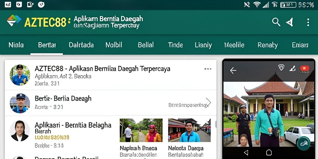 Tampilan antarmuka AZTEC88 yang menarik dan mudah digunakan.