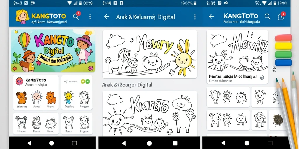 Antarmuka aplikasi KANGTOTO dengan gambar mewarnai yang menarik.