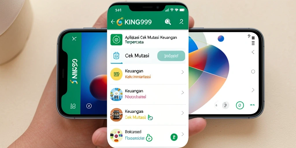 Tampilan antarmuka KING999 yang bersih dan profesional untuk cek mutasi.