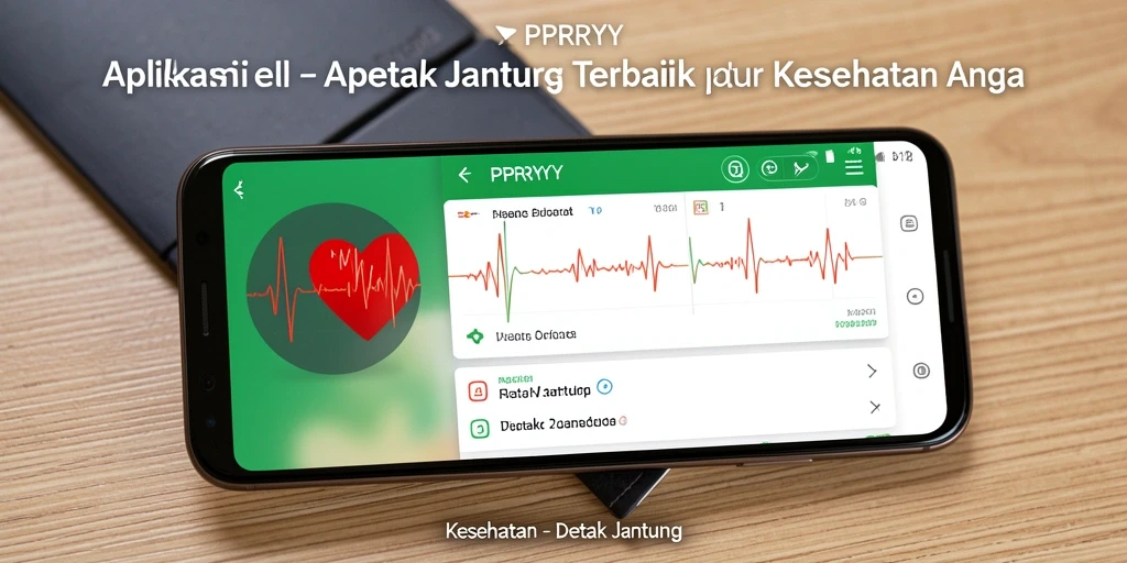 Tampilan antarmuka utama PPRRYY yang menarik dengan fungsionalitas pemantauan detak jantung.