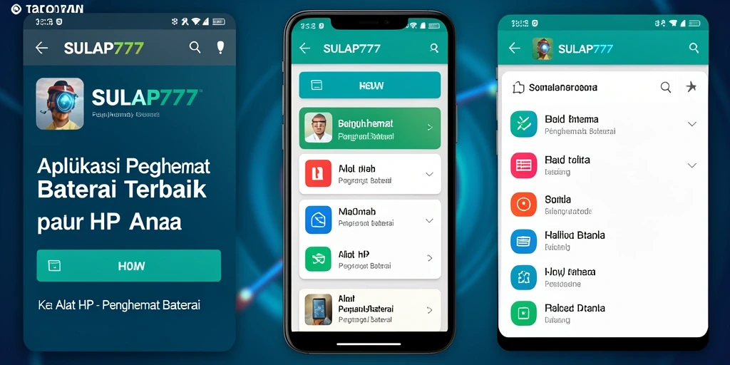 Antarmuka aplikasi SULAP777 yang intuitif dan fungsional.