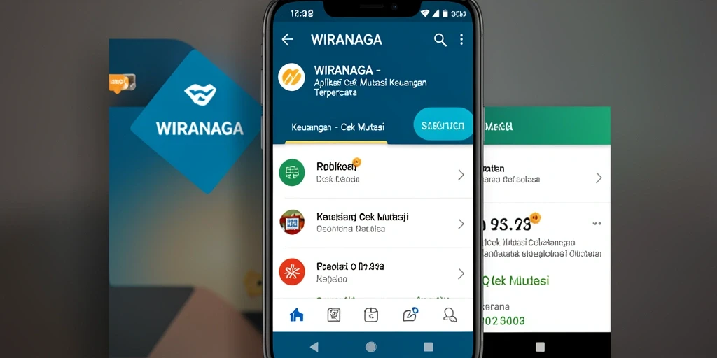 Antarmuka aplikasi WIRANAGA yang menarik dan informatif.