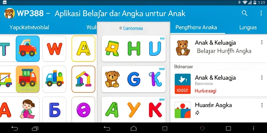 Tampilan antarmuka WP888 yang ceria dan interaktif.